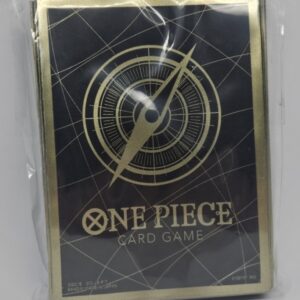ONE PIECE Card Game Limited Card Sleeve -Standard Black Gold  /70 pcs / Sealed