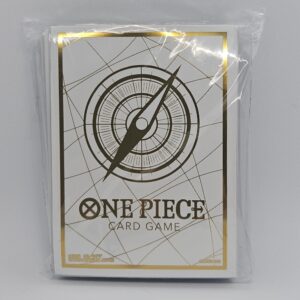 ONE PIECE Card Game Limited Card Sleeve -Standard White Gold /70 pcs / Sealed